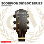 Scorpion SA180C Series Acoustic Guitar - SA 180 C Gitar Akustik Original Asli