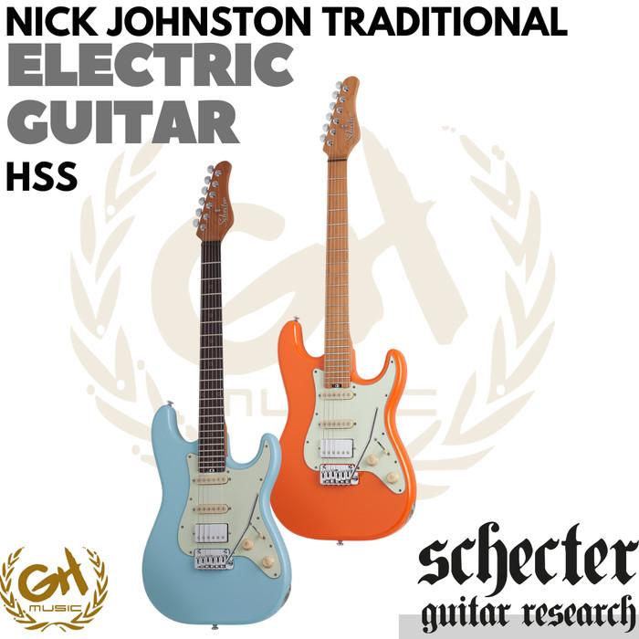 SCHECTER NICK JOHNSTON TRADITIONAL HSS ELECTRIC GUITAR, GITAR ELEKTRIK