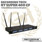 RECORDING TECH RT SUPER400CF 4CH CONFERENCE WIRELESS MICROPHONE