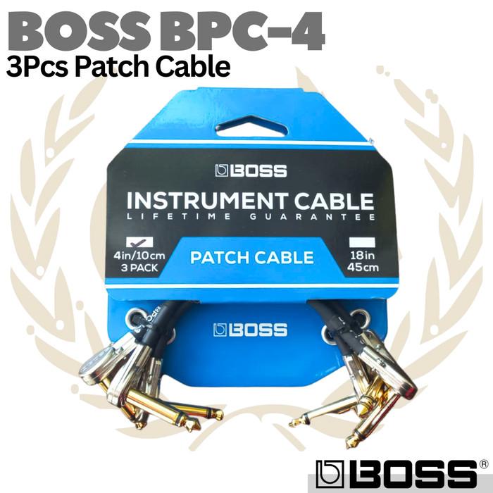 BOSS BPC-4 3 Pack Patch Cable | Kabel Jumper Efek Gitar BPC4