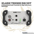 Klark Teknik DN 30T 2-Channel Dante Audio Transmitter For High-Performance Networking