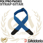 D'ADDARIO POLYPRO GUITAR STRAP Blue PWS102 - STRAP GITAR