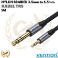 VENTION TRS CABLE 3.5mm to 6.5mm - KABEL TRS MALE TO MALE