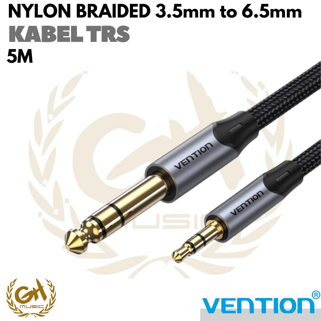 VENTION TRS CABLE 3.5mm to 6.5mm - KABEL TRS MALE TO MALE