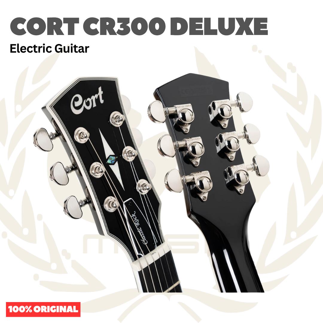 Cort CR300 Deluxe Flaming Burst Electric Guitar - Gitar Listrik Elektrik