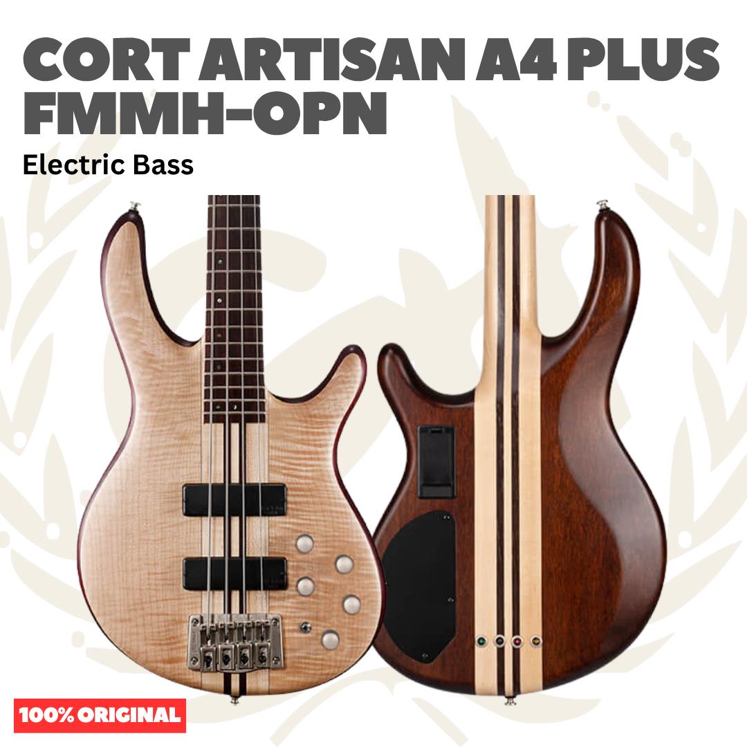 Cort Artisan A4 Plus FMMH Electric Bass Guitar - Bass Listrik Elektrik