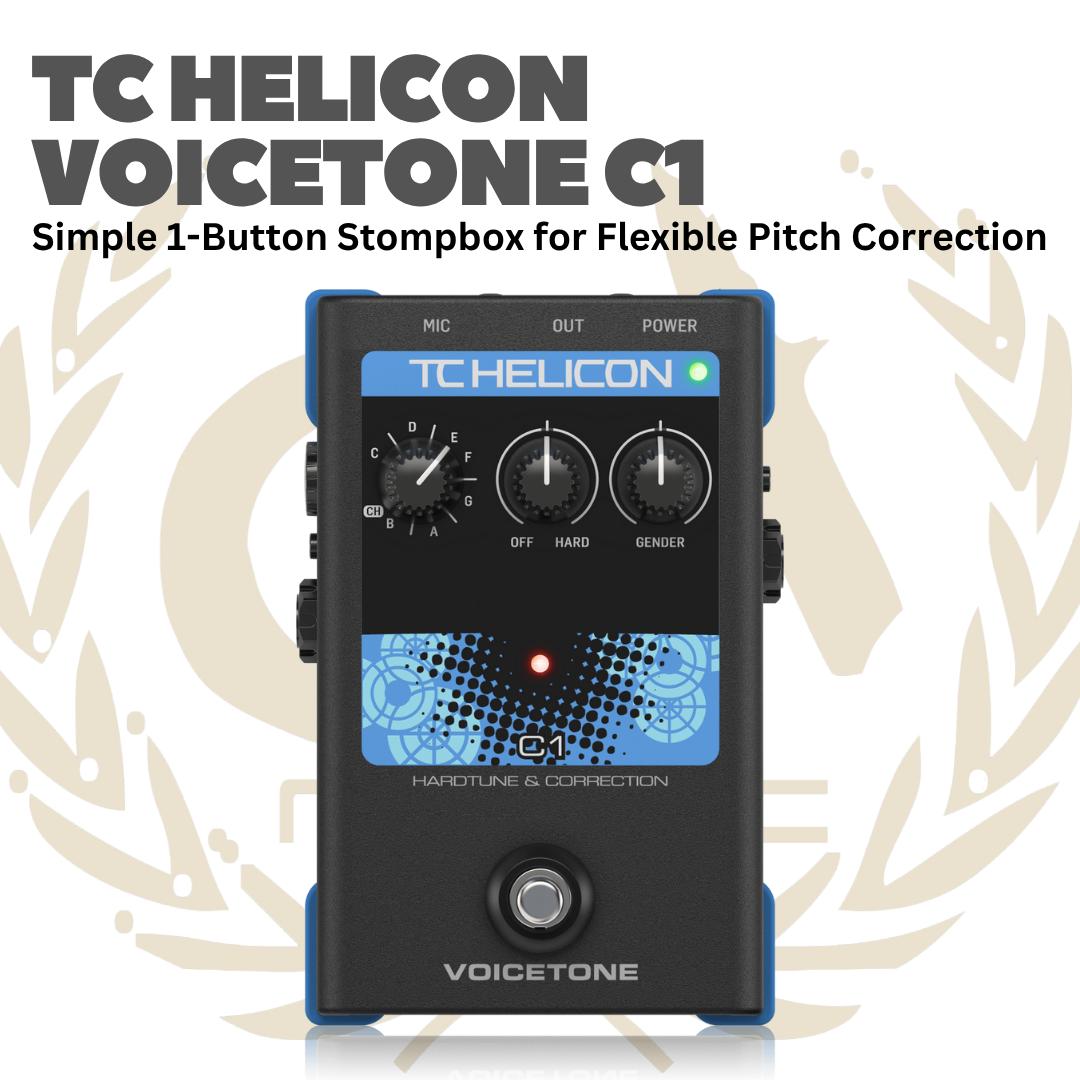 TC Helicon Voicetone C1 - C 1 Voice tone Efek Gitar Bass Pedal C-1