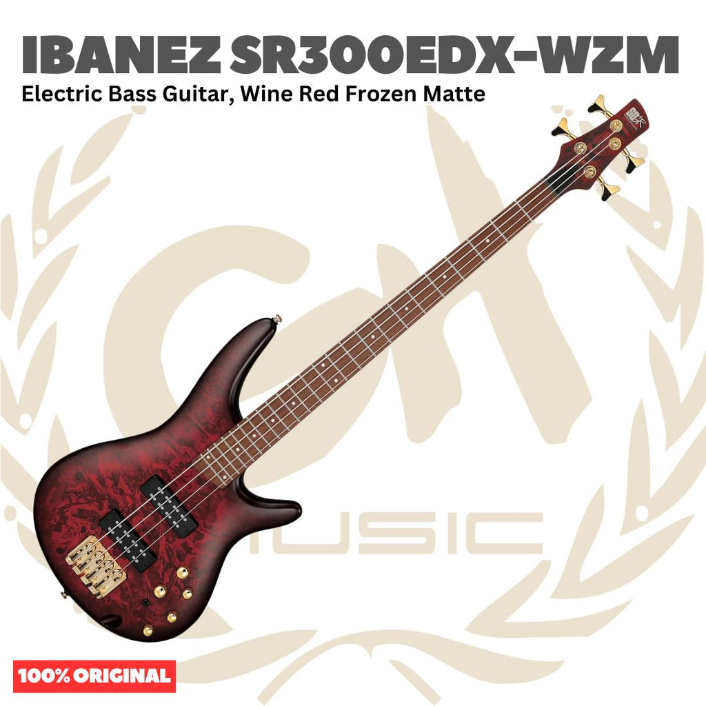 Ibanez SR300EDX Electric Bass Guitar - Bass Listrik Elektrik Original Asli