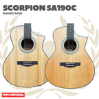 Scorpion SA190C Series Acoustic Guitar - SA 190 C Gitar Akustik Original Asli