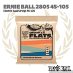 Ernie Ball 2805 Flatwound Group 2.5 Electric Bass Strings, 45-105