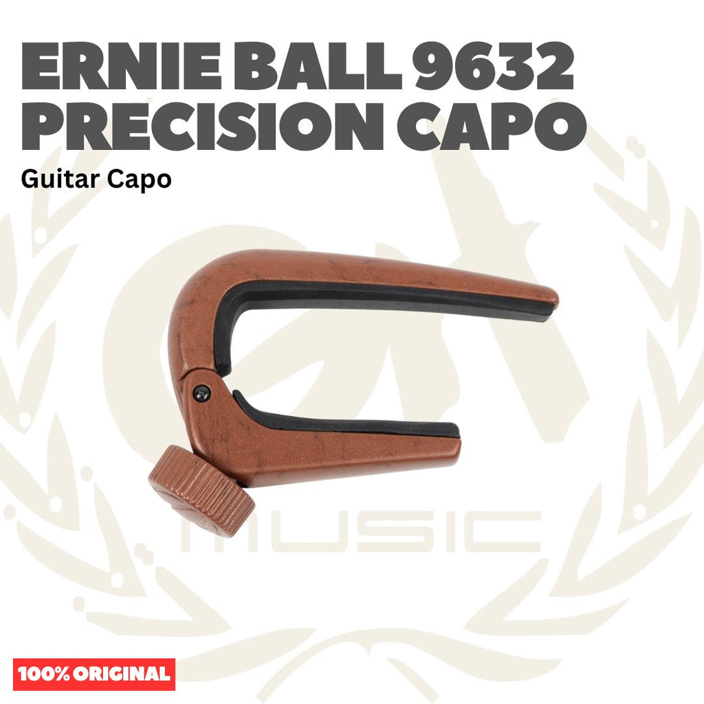 Ernie Ball Precision Capo 9632 Guitar Capo, Bronze - Kapo Gitar | P09632