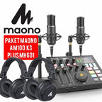 MAONOCASTER AM100 K3 TWIN BUNDLE PODCAST STUDIO PLUS HEADPHONE MH601
