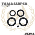 TAMA SSRP50 Soft Sound Ring Set (10/12/14/14+Half Soft Sound Beater) - Peredam Drum