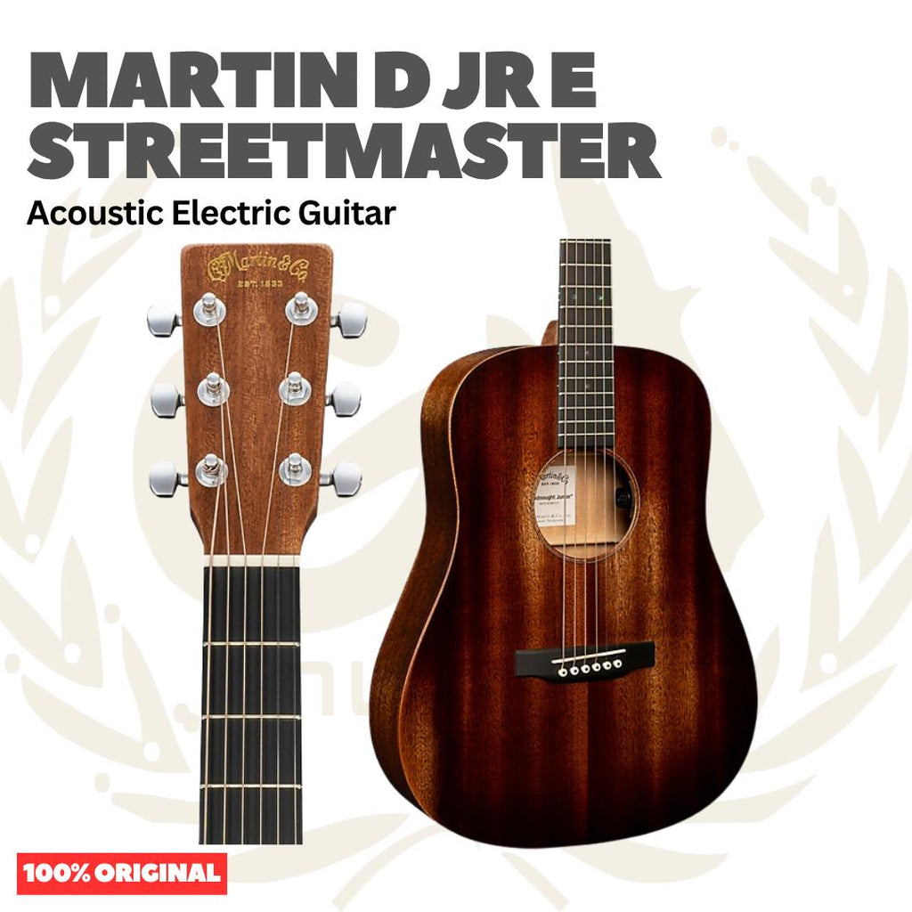 Martin D-JR-E STREETMASTER Acoustic Electric Guitar w/Bag - Gitar Akustik Elektrik