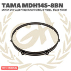 TAMA MDH14S 14inch Die-Cast Hoop (Snare Side), 8 & 10 Holes, Black Nickel - Ring Snare Drum Original Asli