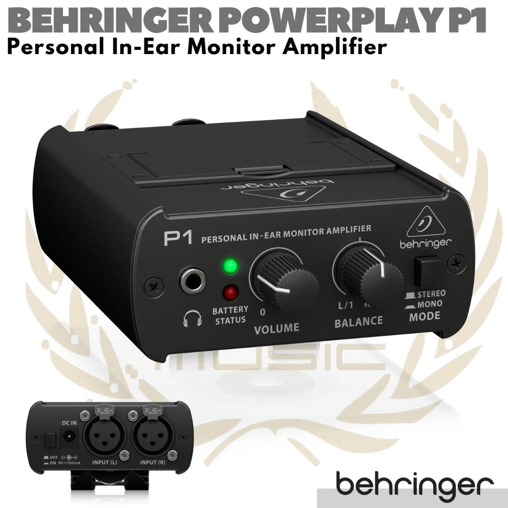 BEHRINGER POWERPLAY P1 Personal In Ear / Headphone Monitor Amplifier