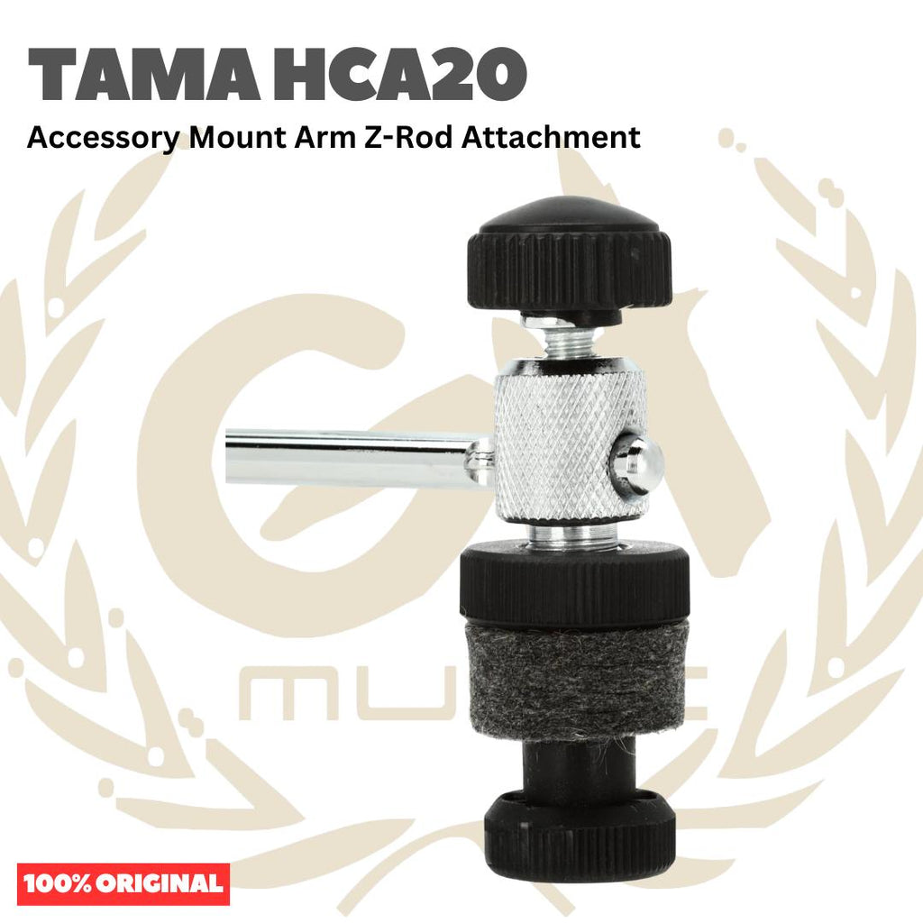 TAMA HCA20 Accessory Mount Arm Z-Rod Attachment - Clamp Simbal Drum