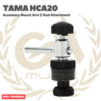 TAMA HCA20 Accessory Mount Arm Z-Rod Attachment - Clamp Simbal Drum