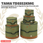 Tama TDSS52K Powerpad Designer Drum Bag Set for 5pc Drum Kit with 22inch BD - Tas Drum