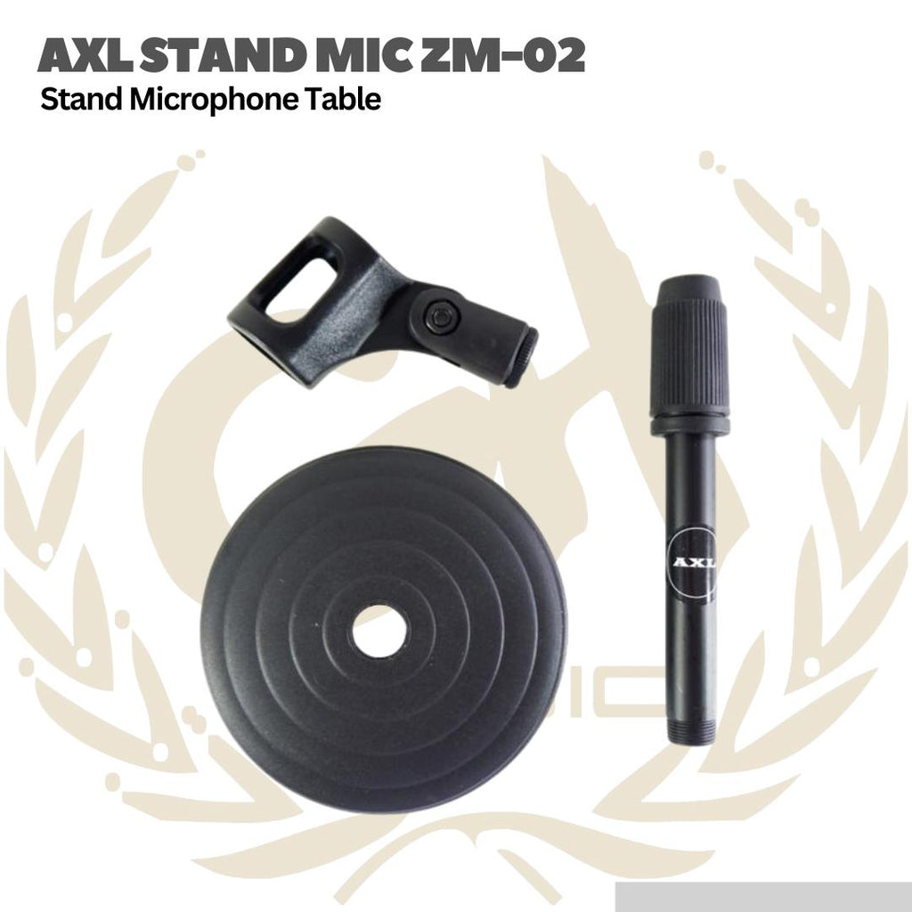 AXL Stand Microphone Table Holder ZM-02 - Stand Mic Meja