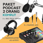 PAKET PODCAST 2 ORANG KOMPLIT MAONO AM100, A03T PLUS HEADPHONE