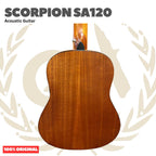Scorpion SA120 Acoustic Guitar with 3/4 Body Scale - SA 120 Gitar Akustik dengan Ukuran 3/4 Original Asli