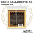 Ernie Ball 2047 Earthwood 80/20 Bronze Acoustic Guitar Strings, 10-50