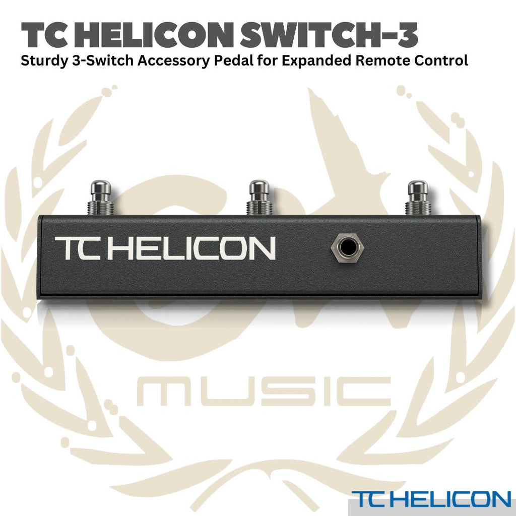 TC HELICON SWITCH-3 FOOTSWITCH - PEDAL FOOTSWITCH EFEK GITAS BASS
