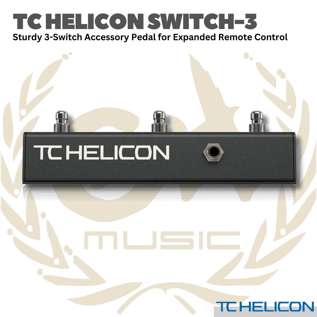 TC HELICON SWITCH-3 FOOTSWITCH - PEDAL FOOTSWITCH EFEK GITAS BASS