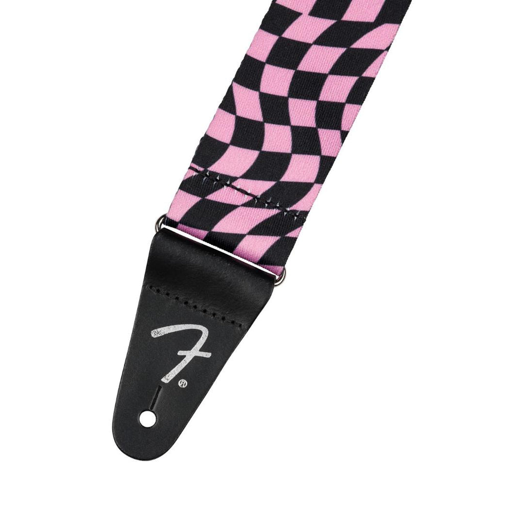 Fender Wavy Checkerboard Polyester Guitar Strap - Strep Gitar
