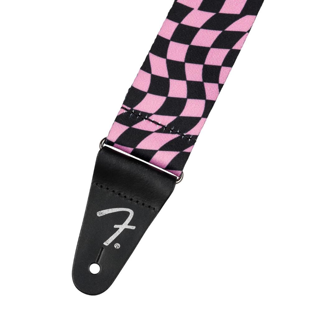 Fender Wavy Checkerboard Polyester Guitar Strap - Strep Gitar