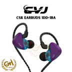 CVJ CSK EARBUDS 1DD+1BA HiFi MUSIC EARPHONE SUPER HEAVY BASS