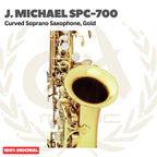 J.Michael SPC-700 Curved Soprano Saxophone, Gold - Saxophone Sopran SPC700
