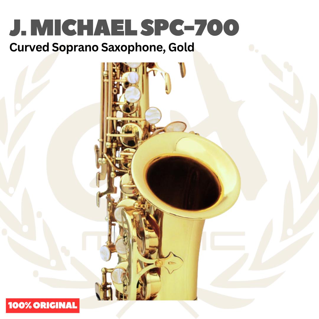 J.Michael SPC-700 Curved Soprano Saxophone, Gold - Saxophone Sopran SPC700