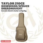 Taylor 210CE Rosewood/Spruce Dreadnought Acoustic Guitar w/Gig Bag - Gitar Akustik Elektrik