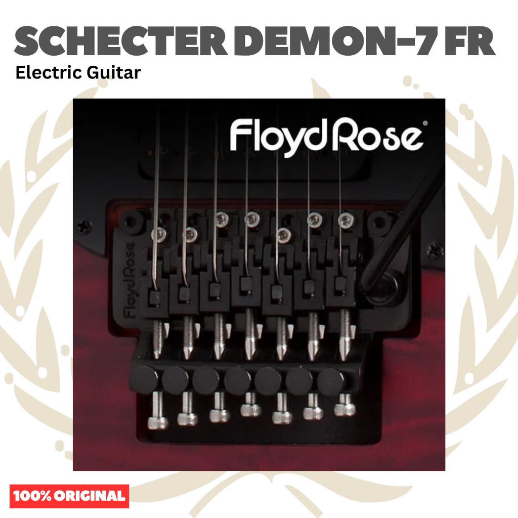 SCHECTER DEMON-7 FR 7 Strings Electric Guitar | Gitar Tremolo Up down