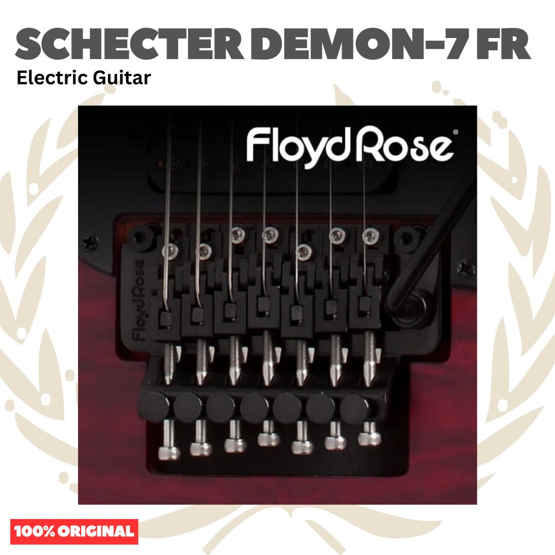 SCHECTER DEMON-7 FR 7 Strings Electric Guitar | Gitar Tremolo Up down