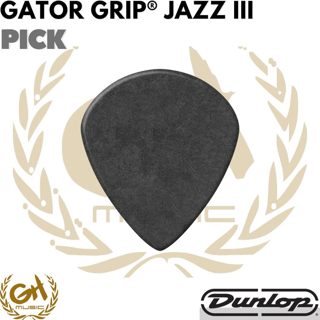 JIM DUNLOP Gator Grip Jazz III Pick - Pick Gitar