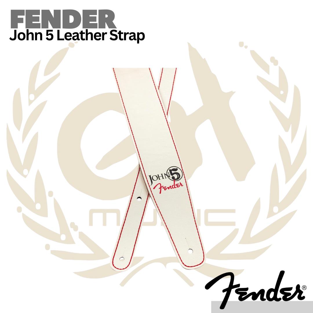 Fender John 5 Leather Guitar Strap - Strep Kulit Gitar Bass