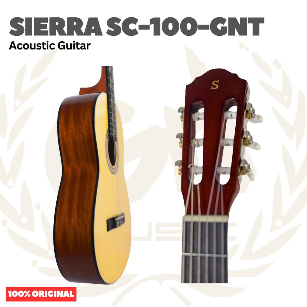 SIERRA SC-100-GNT Classic Acoustic Guitar - Gitar Klasik Akustik