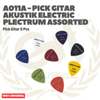 Pick Gitar Akustik Elektrik Plectrum Assorted - A011A Pick Gitar Isi 5