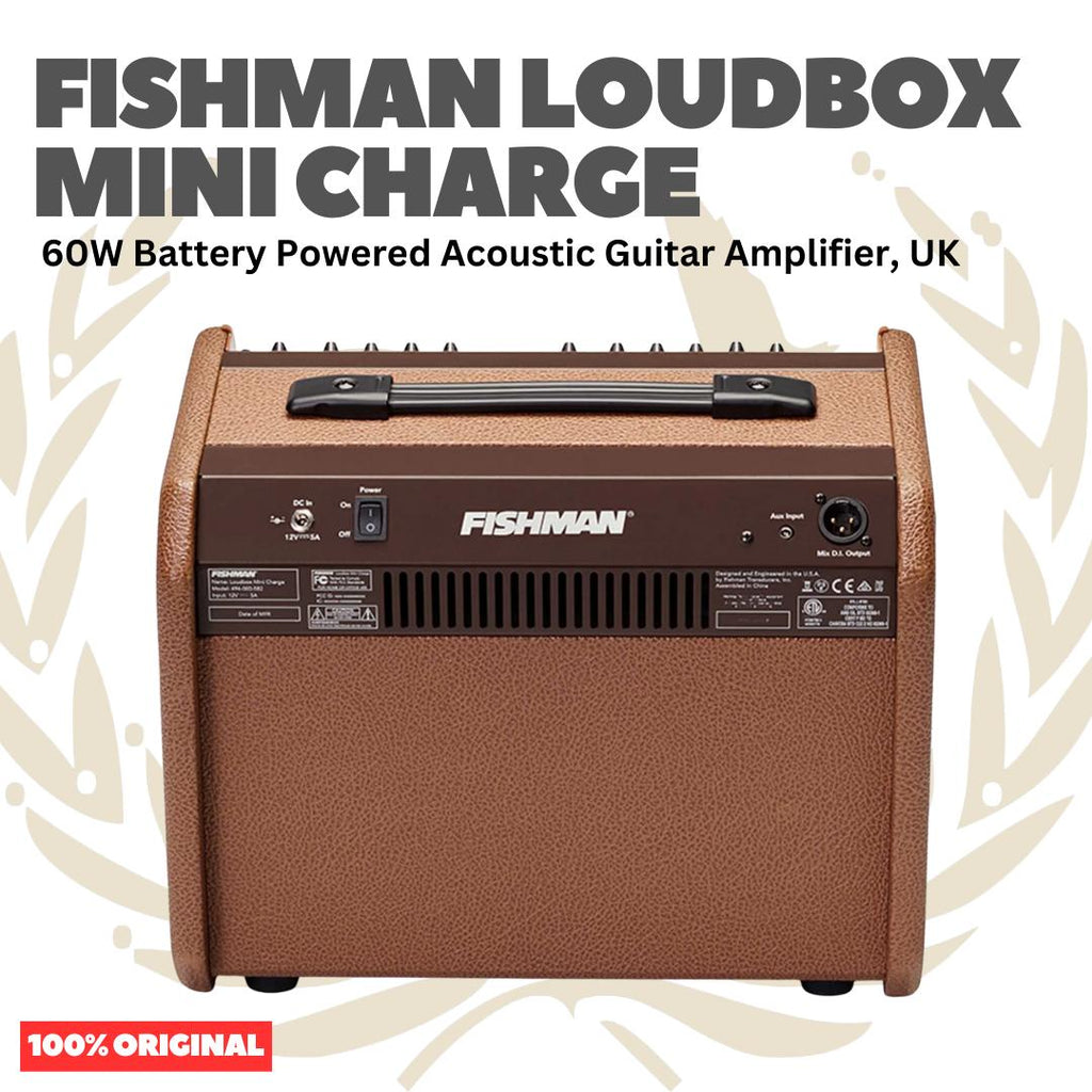 Fishman Loudbox Mini Charge 60W Battery Powered Acoustic Guitar Amplifier - Speaker Ampli Akustik Dengan Baterai Charger