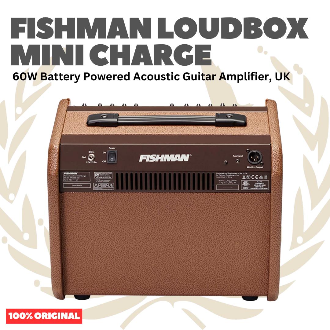 Fishman Loudbox Mini Charge 60W Battery Powered Acoustic Guitar Amplifier - Speaker Ampli Akustik Dengan Baterai Charger