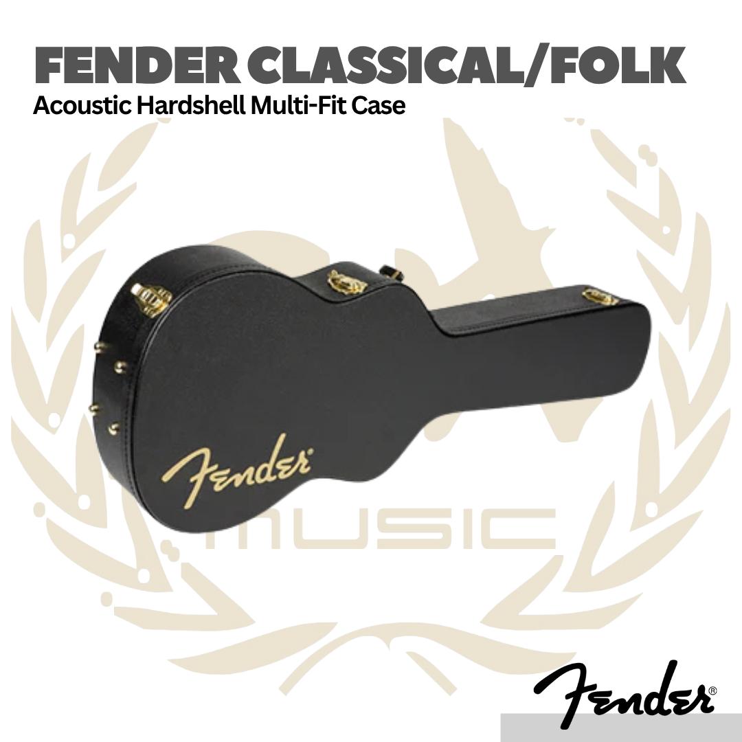 Fender Classical/Folk Acoustic Hardshell Multi-Fit Case - Koper Gitar