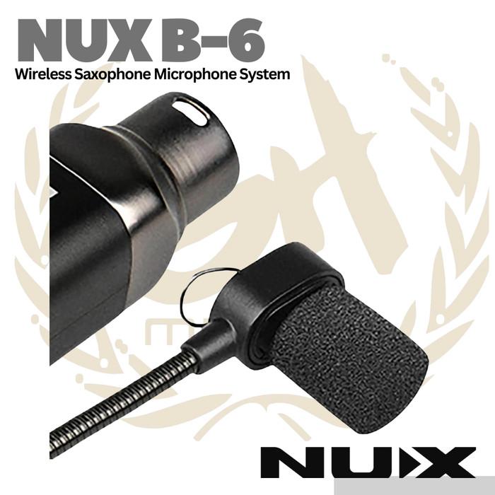 NUX B6 2.4Ghz Wireless Saxophone Microphone System - Mic Mikrofon Saxo B-6 Original