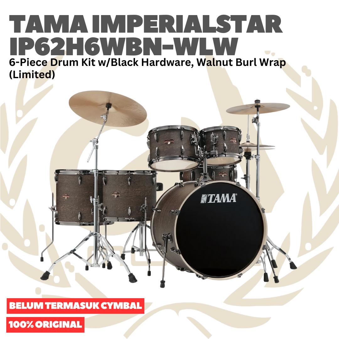 TAMA IP62H6WBN Imperialstar 6-Piece Drum Kit w/Black Hardware (Limited) - Drum Akustik Set Lengkap Tanpa Simbal Original Asli