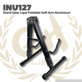 Stand Gitar Lipat Foldable Guitar Soft Arm Aluminium INU127 - Stand Lipat Gitar Bass INU-127