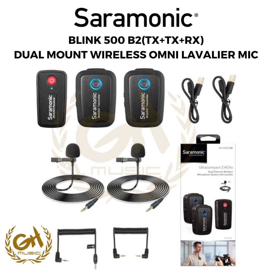 Saramonic Blink 500 B2 TX+TX+RX DUAL MOUNT WIRELESS OMNI LAVALIER MIC
