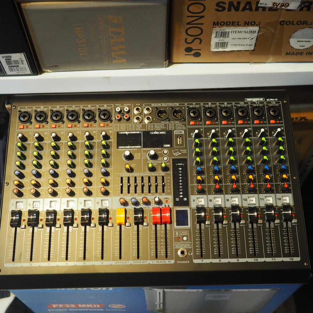 RECORDING TECH ULTRA 12 MIXING CONSOLE Audio Mixer 12 Channel Ultra12