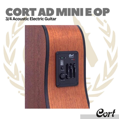 Cort AD Mini ME Mahogany Acoustic Guitar - Gitar Akustik